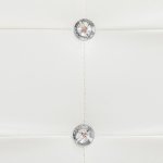 Vidaxl lit avec matelas  mmoire de forme blanc similicuir 180x200 cm