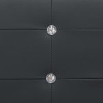 Vidaxl lit avec matelas  mmoire de forme noir similicuir 120x200 cm