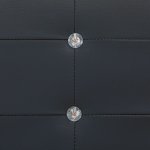 Vidaxl lit avec matelas  mmoire de forme noir similicuir 140x200 cm