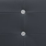 Vidaxl lit avec matelas  mmoire de forme noir similicuir 180x200 cm