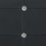 Vidaxl lit avec matelas  mmoire de forme noir similicuir 90x200 cm