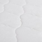 Vidaxl lit avec matelas � m�moire de forme vert tissu 90 x 200 cm