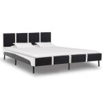 Vidaxl lit et matelas mousse à mémoire de forme similicuir 160x200 cm Vidaxl lit et matelas mousse à mémoire de forme similicuir 160x200 cm