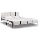 Vidaxl lit et matelas mousse  mmoire de forme similicuir 180x200 cm