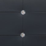 Vidaxl lit avec matelas noir similicuir 160 x 200 cm