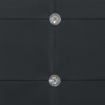 Vidaxl lit avec matelas noir similicuir 90 x 200 cm