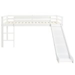 Vidaxl lit mezzanine d'enfants avec toboggan et chelle pin 97x208 cm