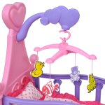 Vidaxl lit de poupe pour chambre d'enfants rose et violet