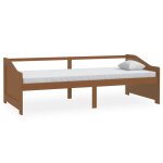 Vidaxl lit de repos 3 places marron miel bois de pin massif 90x200 cm Vidaxl lit de repos 3 places marron miel bois de pin massif 90x200 cm