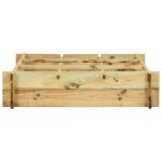 Vidaxl lit surlev 90 x 90 x 20 cm bois imprgn