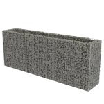 Vidaxl lit surlev  gabion acier galvanis 270x50x100 cm