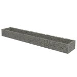 Vidaxl lit surlev  gabion acier galvanis 540x90x50 cm
