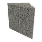 Vidaxl lit surlev  gabion acier galvanis 75x75x100 cm