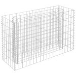 Vidaxl lit surlev  gabion acier galvanis 90x30x60 cm