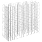 Vidaxl lit sur�lev� � gabion acier galvanis� 90x30x90 cm