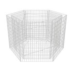 Vidaxl lit surlev  gabion hexagonale 160x140x100 cm