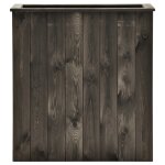 Vidaxl lit surlev gris fonc 74x32x80 cm bois de pin massif