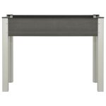 Vidaxl lit surlev de jardin 100x40x75 cm wpc gris