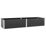 Vidaxl lit surlev de jardin 300x100x54 cm wpc gris
