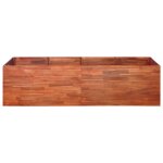 Vidaxl lit surlev de jardin bois d'acacia 200x100x50 cm