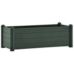 Vidaxl lit surlev de jardin pp vert 100x43x35 cm