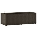 Vidaxl lit surlev de jardin avec systme d'arrosage moka 100x43x33cm