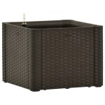 Vidaxl lit surlev de jardin avec systme d'arrosage moka 43x43x33 cm