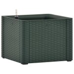 Vidaxl lit surlev de jardin avec systme d'arrosage vert 43x43x33 cm