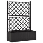 Vidaxl lit sur�lev� de jardin treillis syst�me d'arrosage anthracite