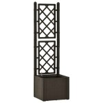 Vidaxl lit surlev de jardin et treillis et systme d'arrosage moka