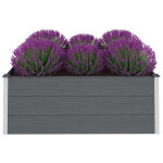 Vidaxl lit sur�lev� de jardin wpc 150x100x54 cm gris