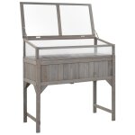 Vidaxl lit sur�lev� avec serre 110x54x120 cm bois de sapin massif