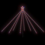Vidaxl lumires d'arbre de nol int / extrieur 400 led colores 2, 5 m