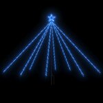 Vidaxl lumires d'arbre de nol intrieur / extrieur 400 led bleu 2, 5 m
