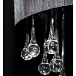 Vidaxl lustre avec 85 cristaux noir Vidaxl lustre avec 85 cristaux noir