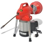 Vidaxl machine de nettoyage tuyaux 250w 12, 5 m x 16 mm 4, 5 m x 9, 5 mm