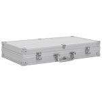 Vidaxl mallette pour arme � feu aluminium abs argent�