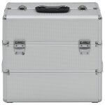 Vidaxl mallette à maquillage 37x24x35 cm argenté aluminium Vidaxl mallette à maquillage 37x24x35 cm argenté aluminium