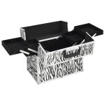 Vidaxl mallette à maquillage 37x24x35 cm rayures de zèbre aluminium Vidaxl mallette à maquillage 37x24x35 cm rayures de zèbre aluminium