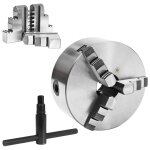 Vidaxl mandrin de tour auto - centrant  3 mchoires 160 mm acier
