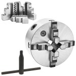 Vidaxl mandrin de tour auto - centrant  4 mchoires 160 mm acier