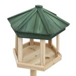 Vidaxl mangeoire  oiseaux sur pied bois de sapin 33x106 cm