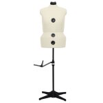 Vidaxl mannequin de robe ajustable pour femme crme l taille 44 - 50