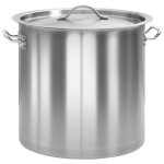 Vidaxl marmite 33 l 35x35 cm acier inoxydable
