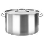 Vidaxl marmite 44 l 45x28 cm acier inoxydable
