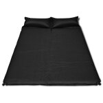 Vidaxl matelas autogonflant noir 190 x 130 x 5 cm (2 personnes)