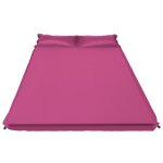 Vidaxl matelas gonflable avec oreiller 130x190 cm rose