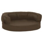 Vidaxl matelas de lit ergonomique pour chien 60x42 cm aspect de lin