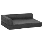 Vidaxl matelas de lit ergonomique de chien 60x42 cm gris fonc