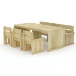 Vidaxl meubles  dner de jardin 5 pcs bois de pin imprgn